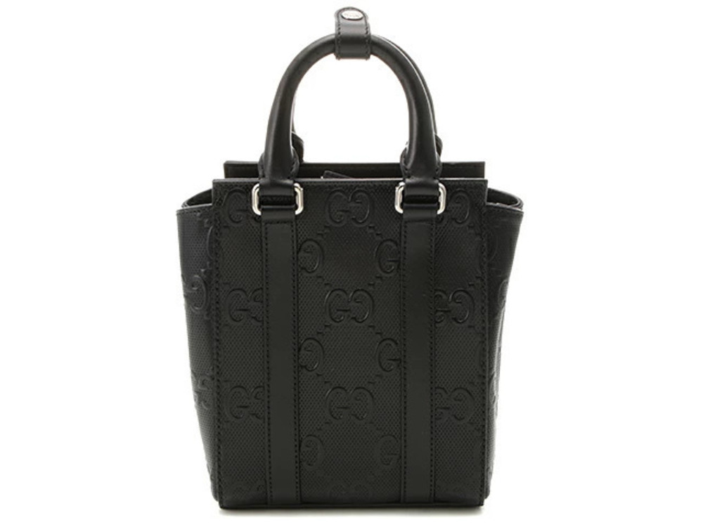 Gucci GG Embossed Tote Bag Black
